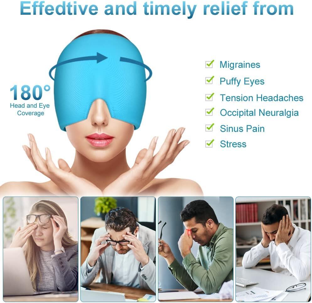 Gorro para dolor de cabeza y migrañas