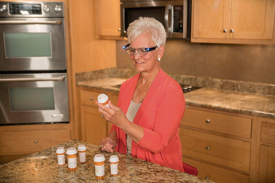 Gafas de aumento con luz LED